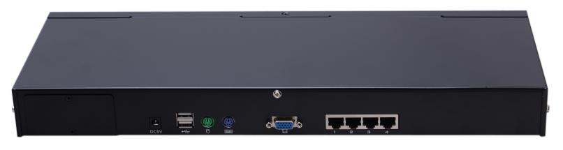 KI-3104 (CAT5 Rack-Mountable KVM Switch, 4ports; One local user + One remote user )