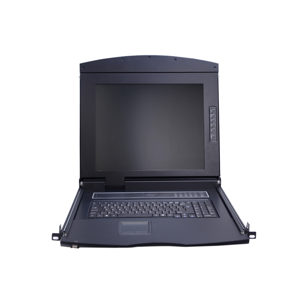 AS-7104TLS (Single Rail, Cat5 Series 17” LCD KVM Switch)